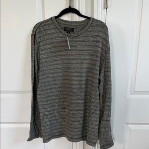 Men's  Nordstrom brand Gray Striped Shirt